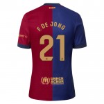 Nogometni Dresovi FC Barcelona F. De Jong 21 Domaći 2024-25 Kratkih Rukava Nogometni Dresovi FC Barcelona F. De Jong 21 Domaći 2024-25 Kratkih Rukava